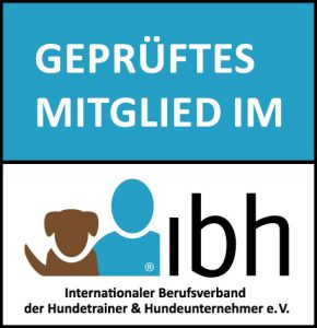 Geprüftes Mitglied im ibh, Internationaler Berufsverband der Hundetrainer und Hundeunternehmer e. V.